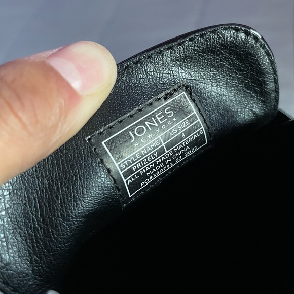 NWT JONES NEW YORK Prizely Mule Flat Loafers Size 8 (W) Black - Picture 10 of 11